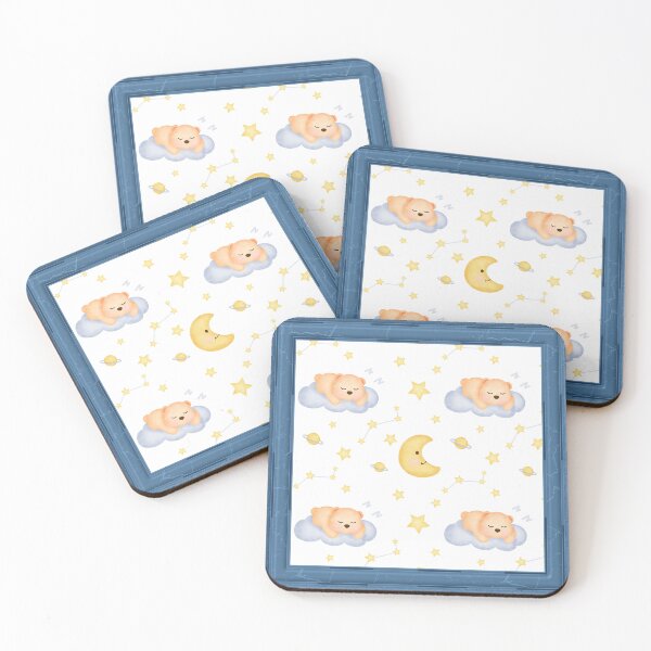 Item preview, Blue Framed Sleepy Teddy designed and sold by TeeGeeTees.