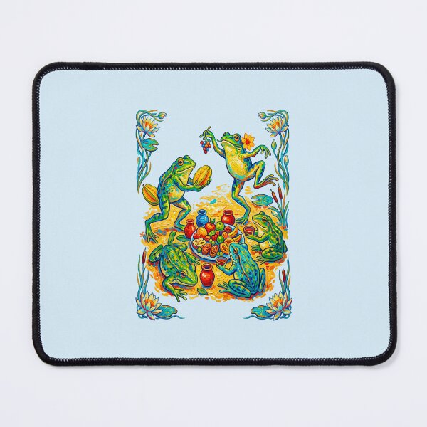 Item preview, Cottagecore Frog Picnic Dancing designed and sold by TeeARTHY.