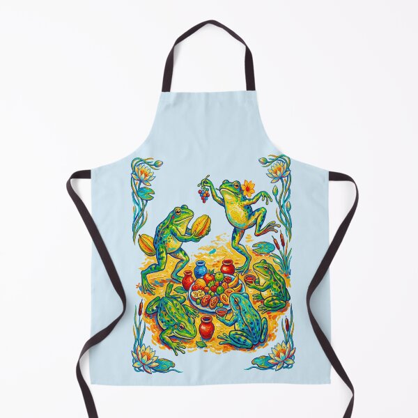 Item preview, Cottagecore Frog Picnic Dancing designed and sold by TeeARTHY.