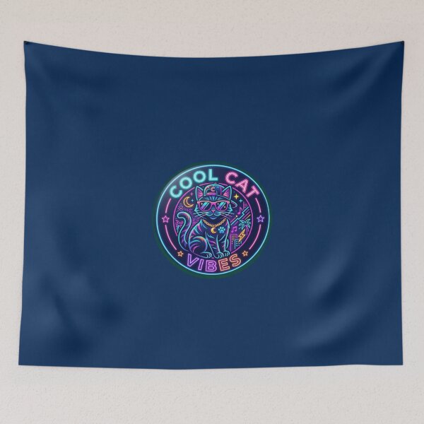 Item preview, Retro cute cool cat  designed and sold by JC Art Creations.