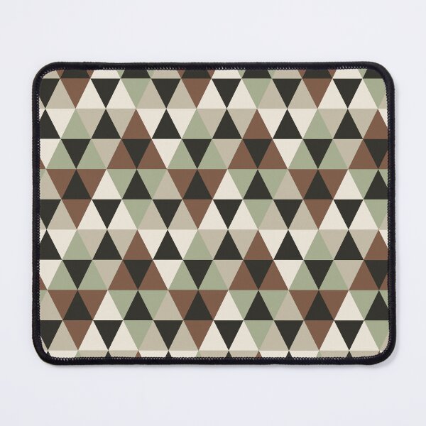 Item preview, Triangle Mosaic Pattern | Sage Brown Black Earthy Seamless Geometric Surface designed and sold by Dino-Lune.