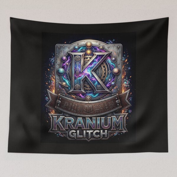 Item preview, Kranium Glitch Cosmic Logo designed and sold by Iron El Studios.