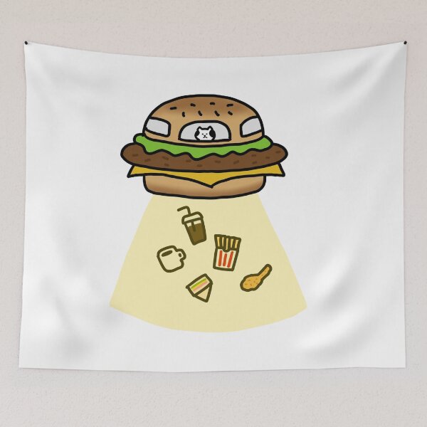 Item preview, Hamburger flying object designed and sold by superbaechoo.
