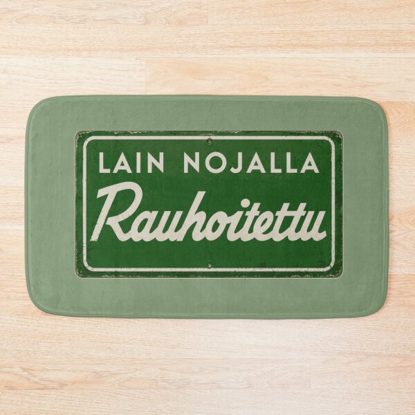 Item preview, Rauhoitettu | Classic Finnish Protected Area Sign designed and sold by Geokafi.