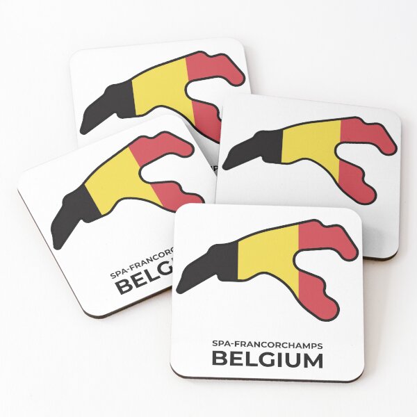 Item preview, Circuit de Spa-Francorchamps Belgium Flag Track Outline designed and sold by 2SvArtDesign.
