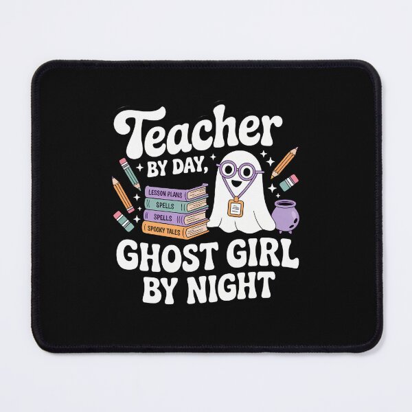 Item preview, Teacher By Day Ghost Girl By Night Cute Halloween Teacher Shirt designed and sold by Raw Tigers.