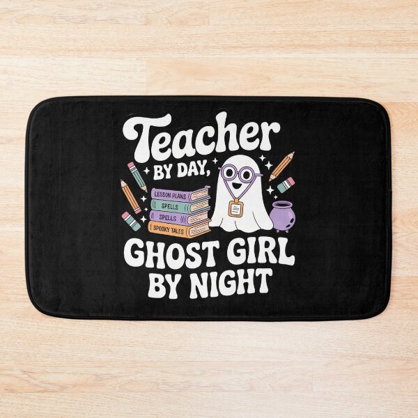 Item preview, Teacher By Day Ghost Girl By Night Cute Halloween Teacher Shirt designed and sold by Raw Tigers.