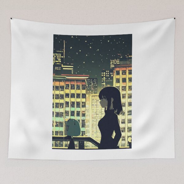 Item preview, Art - Iconic Anime Character, Nocturnal Melancholy and Oneiric Urbanity designed and sold by AnimeShin.