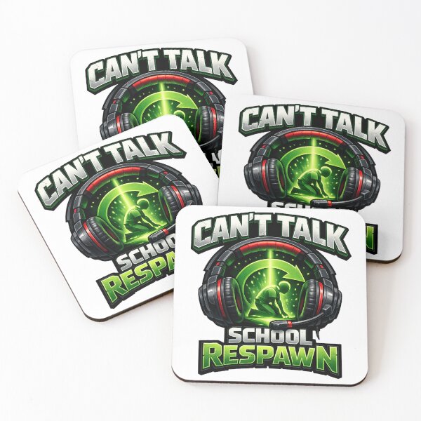 Item preview, Can't Talk School Respawn Funny Gamer Back to School Gaming Headset Design designed and sold by mansourhamid.