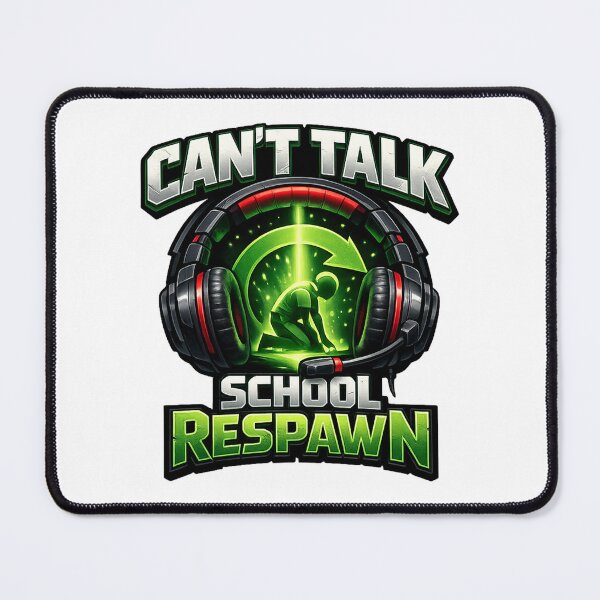 Item preview, Can't Talk School Respawn Funny Gamer Back to School Gaming Headset Design designed and sold by mansourhamid.