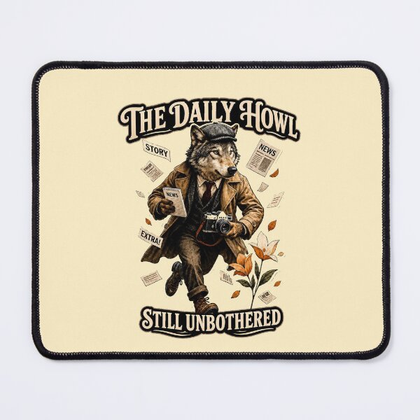 Item preview, Sarcastic Wolf Reporter Animal Humor designed and sold by Gentlestate.