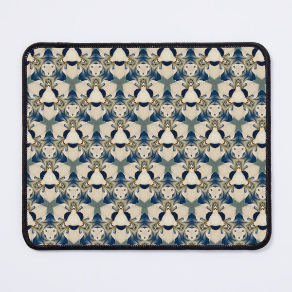 Item preview, Blue Beige Geometric Triangle Pattern Design designed and sold by IntelliMindDesigns.