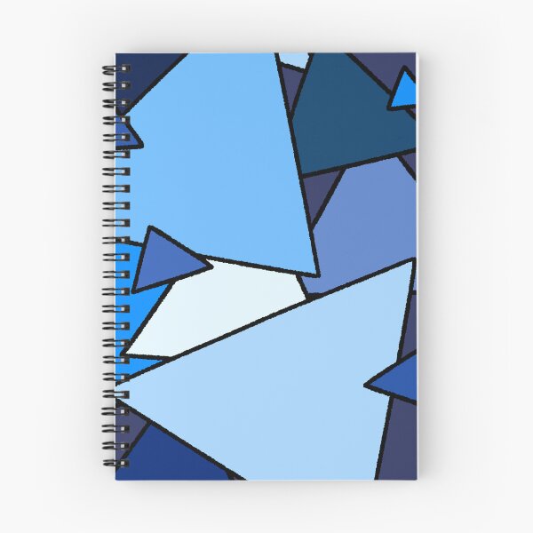 Item preview, Abstract Blue Geometric Triangles Pattern Illustration designed and sold by ubborn.