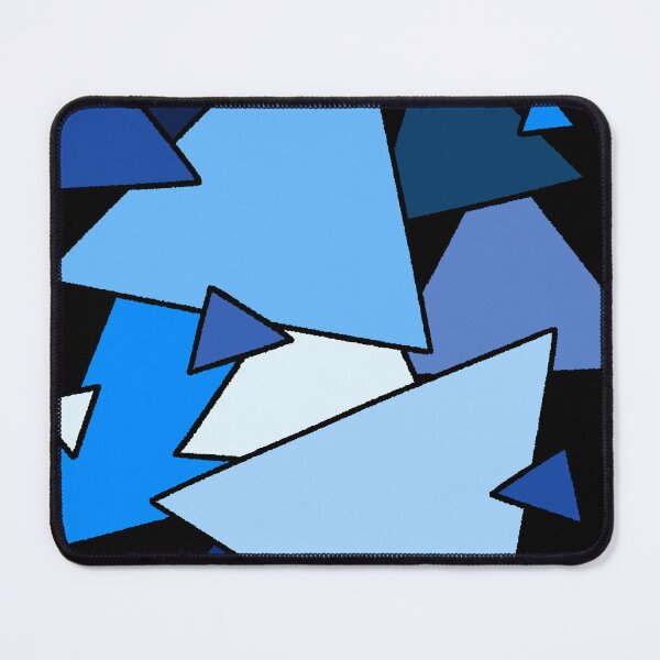 Item preview, Abstract Blue Geometric Triangles Pattern Illustration designed and sold by ubborn.