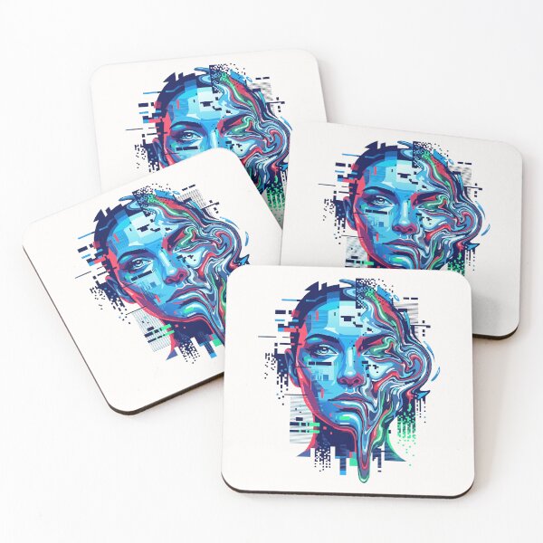 Item preview, GAN Glitch Face | Generative Adversarial Network Art designed and sold by Uglyandcute.