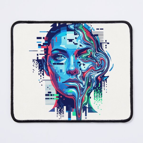 Item preview, GAN Glitch Face | Generative Adversarial Network Art designed and sold by Uglyandcute.