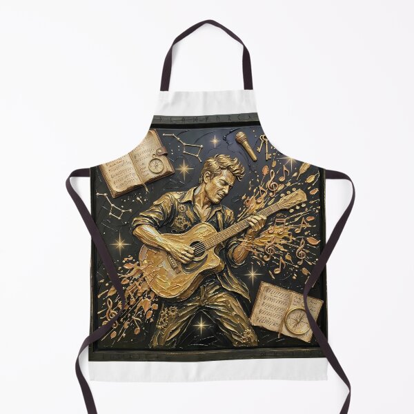 Item preview, Golden Guitarist Soul Musician Art designed and sold by SupernovaNote.
