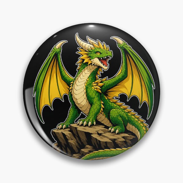 Item preview, Powerful Emerald Dragon Mythical Creature Design designed and sold by Hatchling Hollow.