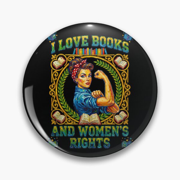 Item preview, I Love Books And Women's Rights Feminist Reader designed and sold by TeeARTHY.