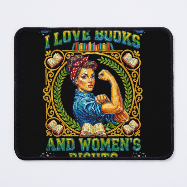 Item preview, I Love Books And Women's Rights Feminist Reader designed and sold by TeeARTHY.