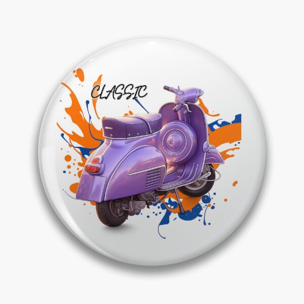 Item preview, Classic Purple Scooter designed and sold by Cukupsehatlah.
