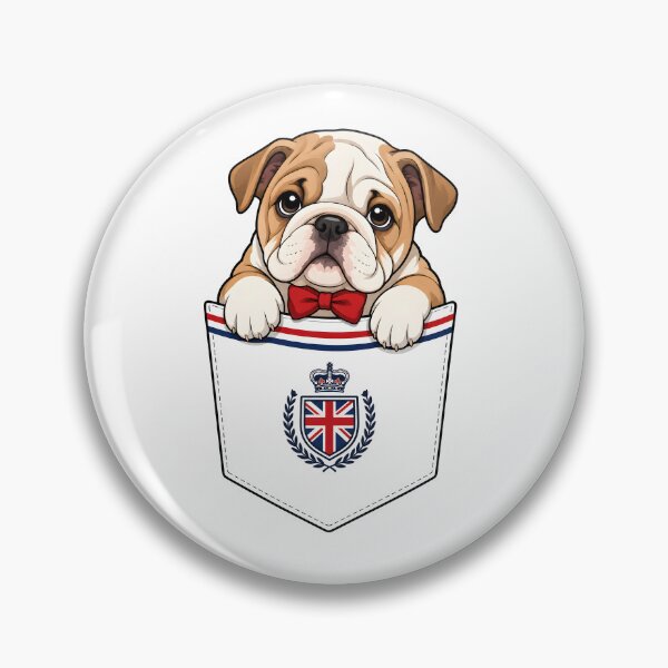 Item preview, Cute British Bulldog Pocket Gentleman designed and sold by puredevn.