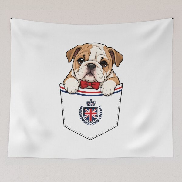 Item preview, Cute British Bulldog Pocket Gentleman designed and sold by puredevn.