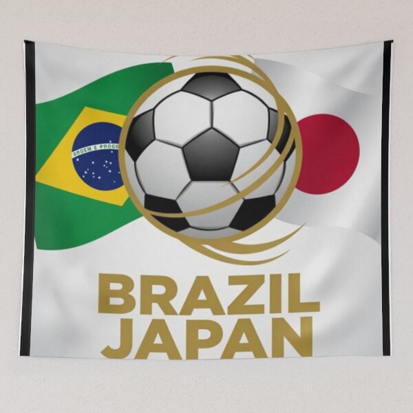 Item preview, Bold Minimalist Brazil vs Japan World Cup 2026 Poster designed and sold by Nexus Space.