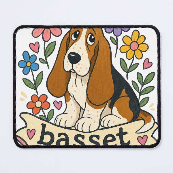 Item preview, Basset Hound Mom Era designed and sold by VisualArtsOasis.