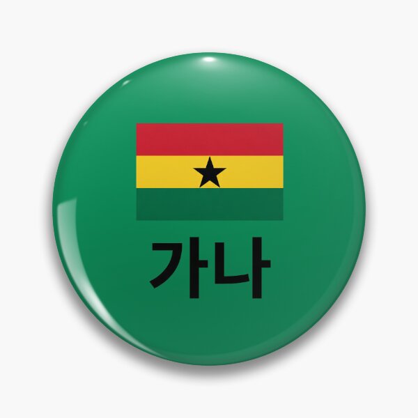 Item preview, Ghana Korean Hangul Flag Design designed and sold by MonoGreenery.