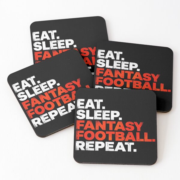 Item preview, Eat Sleep Fantasy Football Repeat Funny Shirt designed and sold by TeNovaStudio ⭐⭐⭐⭐⭐.