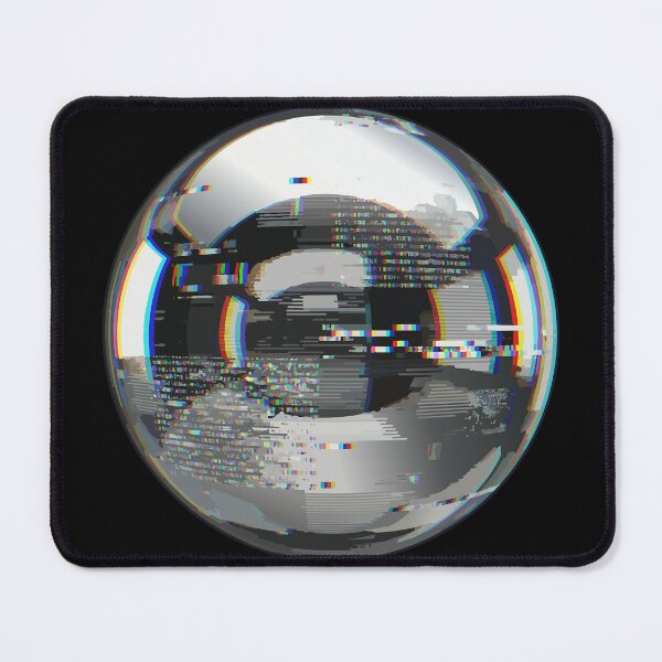Item preview, adversarial Corrupted Data Sphere | Glitch Chrome Sticker Art designed and sold by Uglyandcute.