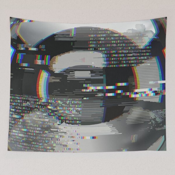 Item preview, adversarial Corrupted Data Sphere | Glitch Chrome Sticker Art designed and sold by Uglyandcute.