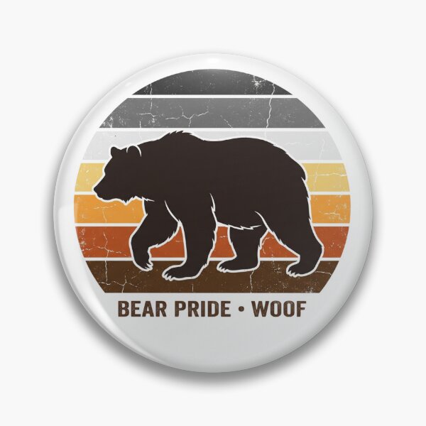 Item preview, Vintage Retro Bear Pride Sunset Silhouette - Woof Bear Brotherhood designed and sold by Woof-zil.