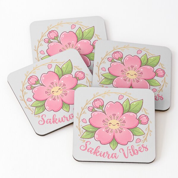 Item preview, Cute Smiling Sakura Flower: Japanese Spring Vibes & Kawaii Cherry Blossom designed and sold by hattie's.