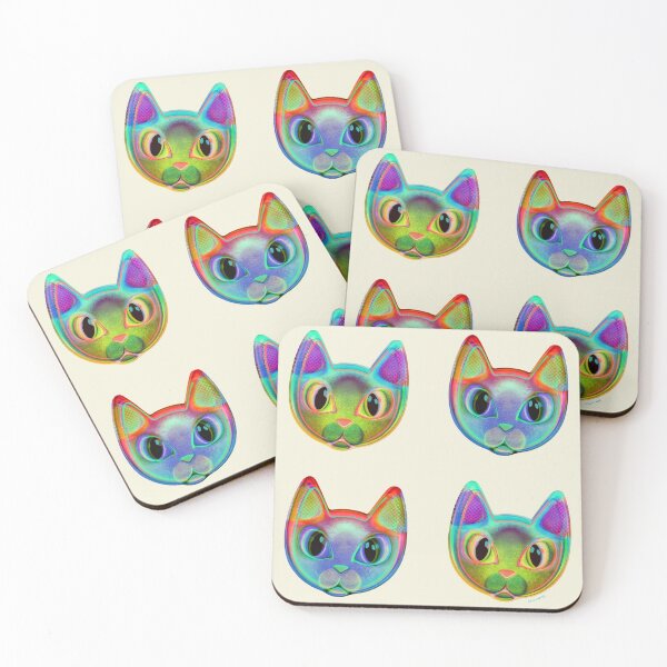 Item preview, GLAS CATS designed and sold by Retro Pop Art - Udo P. Linke.