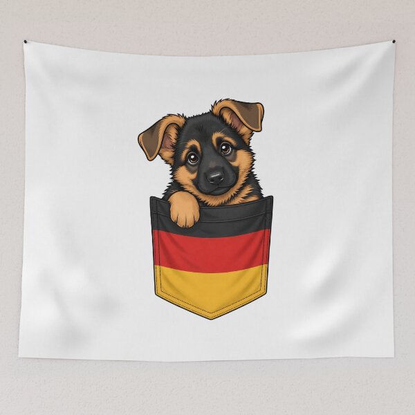 Item preview, Cute German Shepherd Pocket Pal designed and sold by puredevn.