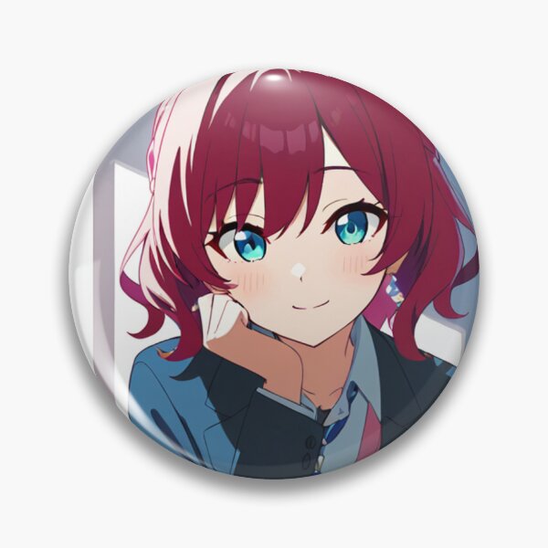 Item preview, Art - Female manga character, Contemplative portrait with vivid colors designed and sold by AnimeShin.