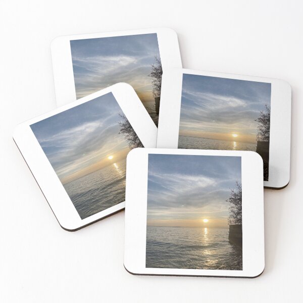 Item preview, Golden sunset on the tranquil lake designed and sold by Art of Momenz.