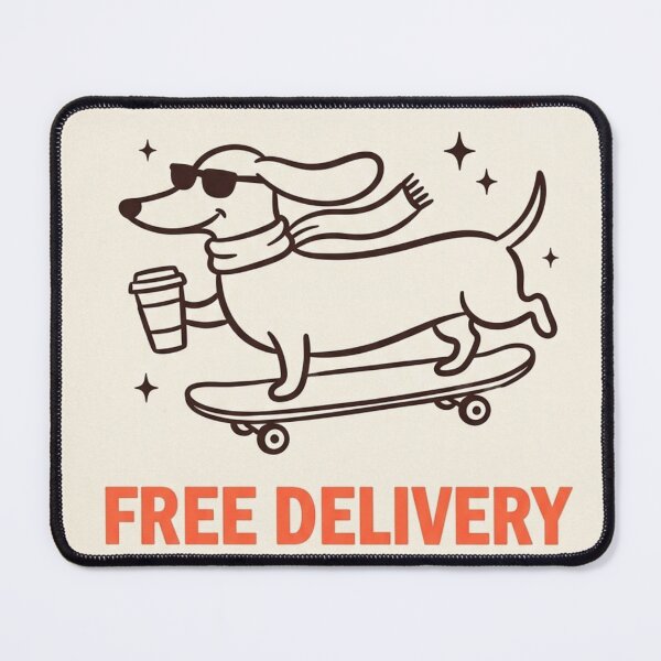 Item preview, Caffeine Hound Shreds the Realm‑Rot Latte Loop and Still Misses the Bus designed and sold by Print Fiction.