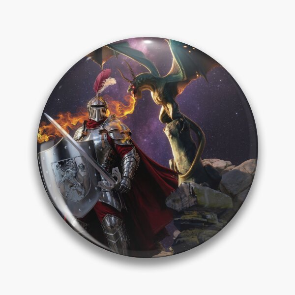 Item preview, Attacking the Dragon designed and sold by Tripp Art Studio.