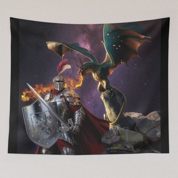 Item preview, Attacking the Dragon designed and sold by Tripp Art Studio.
