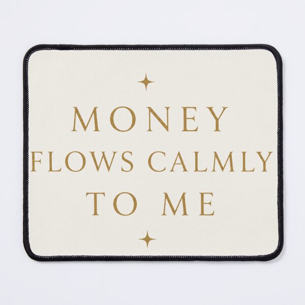 Item preview, Money Flows Calmly To Me – Minimalist Typography Shirt | Soft Abundance | Quiet Luxury Aesthetic designed and sold by BeaVibes.