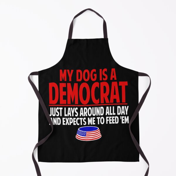 Item preview, My Dog is A Democrat Lazy Pet Political Humor designed and sold by Colorfulman.