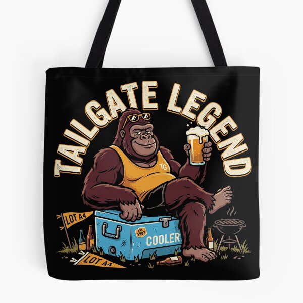 Item preview, Tailgate Legend Funny Gorilla Beer Cooler Shirt designed and sold by TeNovaStudio.