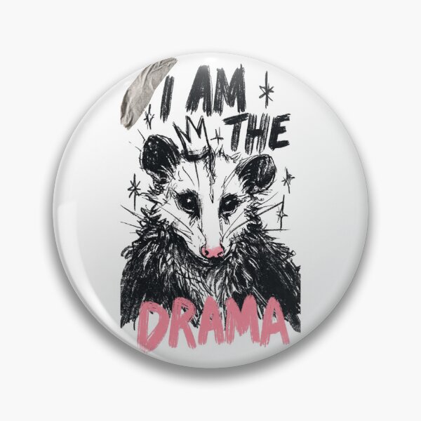 Item preview, I AM THE DRAMA Sticker, Unhinged Opossum Anti Design, Narcissist Survivor Mental Health designed and sold by TshirtAlles .