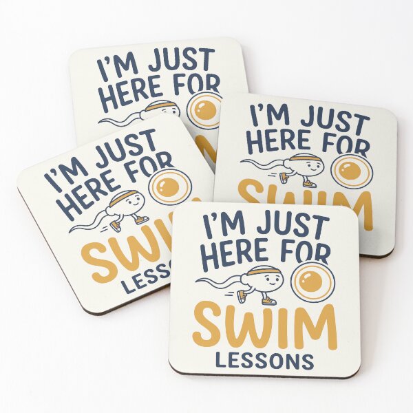Item preview, I'm Just Here For Swim Lessons designed and sold by Amir Faysal.