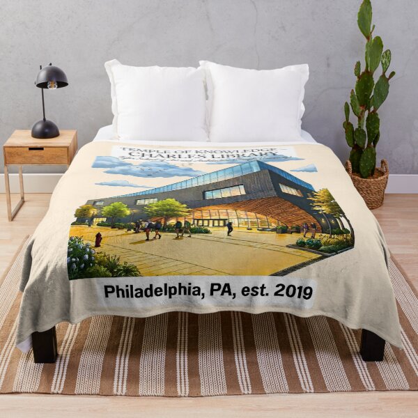 Item preview, Temple University Charles Library Watercolor Vector Art designed and sold by EvergreenPark - Tee Studio.
