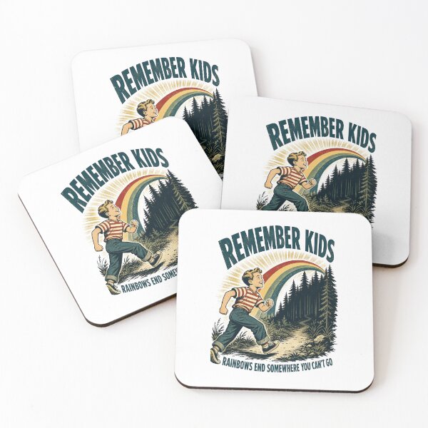 Item preview, Remember Kids Rainbows Creepy Vintage Dark Humor designed and sold by journeyengine.
