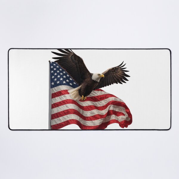 Item preview, American eagle flag t shirt designed and sold by IMOBILYARI.